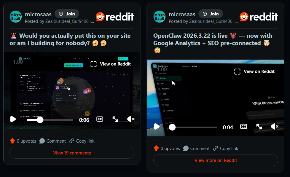 Track all your real-time Reddit mentions